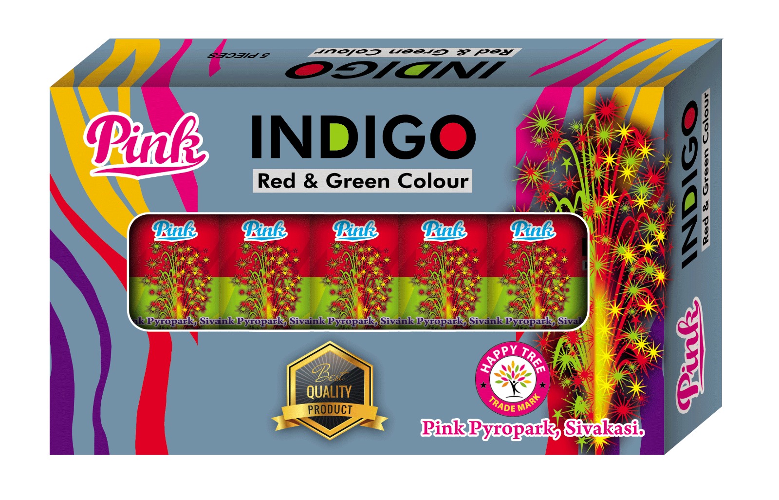 Indigo (red & Green)