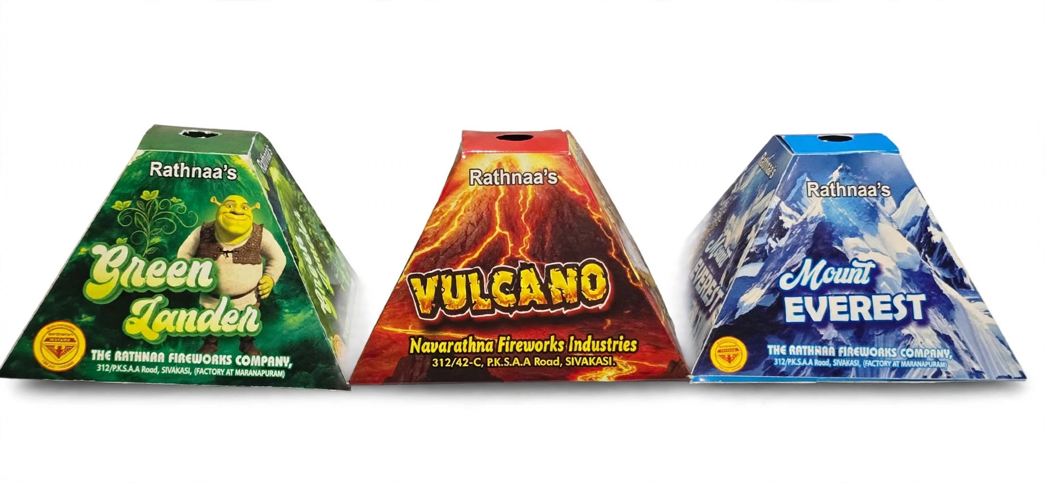 Volcano Mix (red & Green 8)